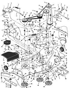 Part Location Diagram of 037X92MA Murray Belt, Secondary